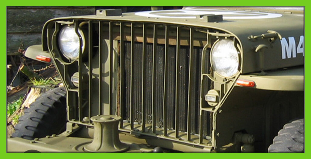 Military Jeep with Slatted Grille