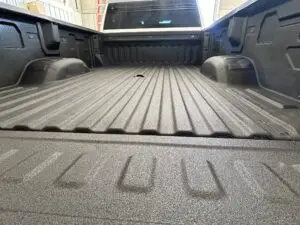 Durable spray-on truck bedliner applied to a pickup at TNT Customs Auto in Cheyenne, WY.